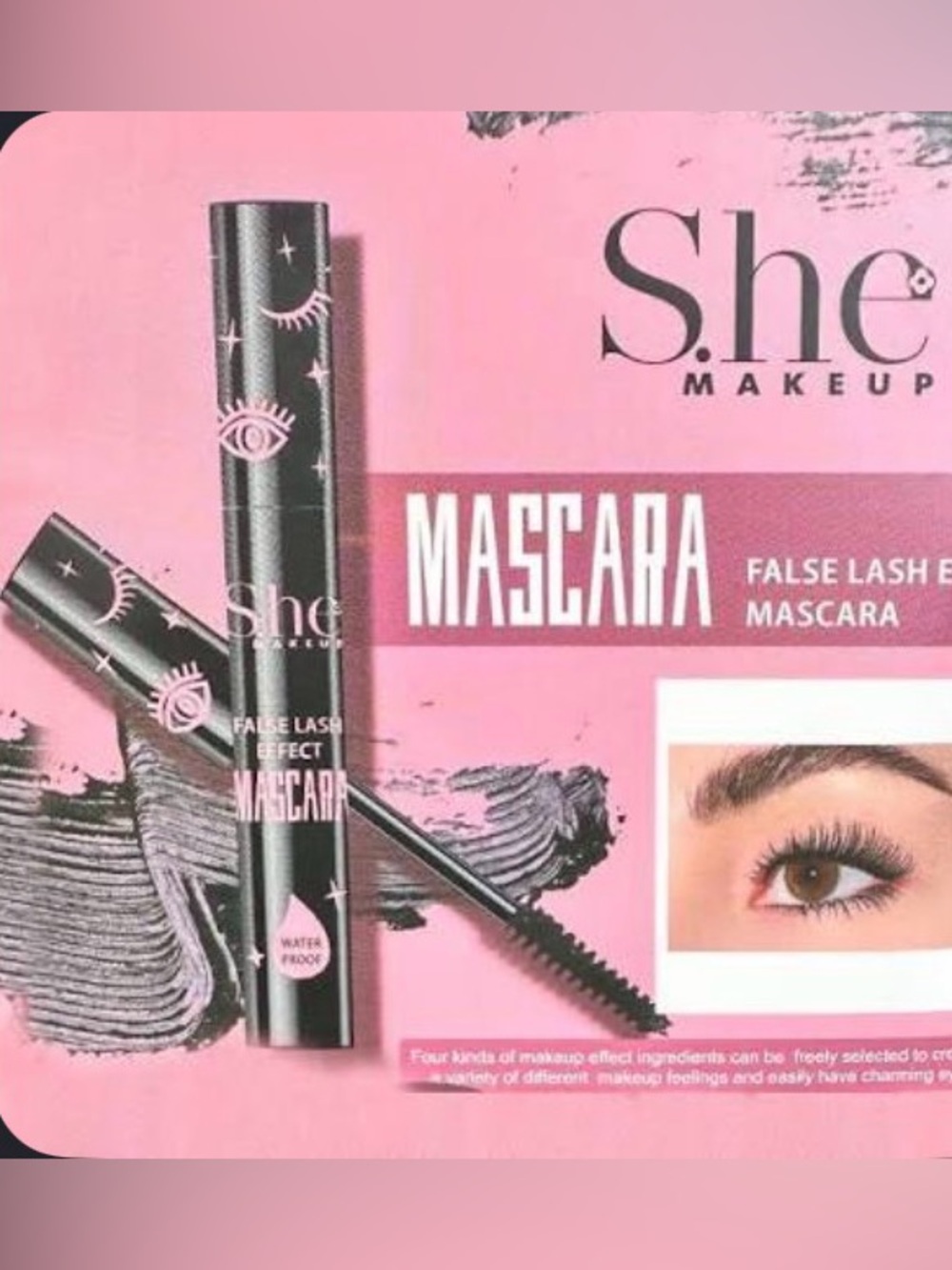 SHE waterproof Lash Effect Mascara - Black